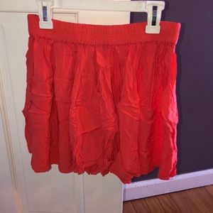 Aeropostale salmon pink flowy skirt